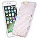 JDBRUIAN iPhone 6 Case, iPhone 6s Shiny Rose Gold Marble Design Case Slim Fit Flexible Soft TPU Bumper Shockproof Rubber Silicone Skin Cover - TJ2