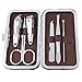 edealing 1 Set Gorgeous Men Manicure Grooming Set Kit Nail Clipper Leather Case Great Gift