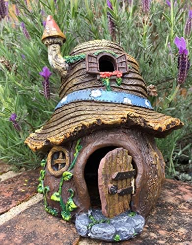 Hunky Dory Gifts MAGICAL IVY COTTAGE FAIRY HOUSE Pixie Elf Faerie Door Secret Garden Ornament OPENING DOOR