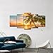 Wieco Art Cozy Sea Canvas Prints Wall Art Ocean Beach Pictures Paintings for Living Room Bathroom Home Decorations Modern 5 Piece Stretched and Framed Grace Contemporary Seascape Giclee Artwork