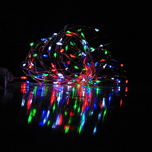 image for Generic 10 Meters 100 LEDs Battery LED Copper Wire String Lights Flexi