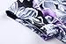 Kranda Womens Vintage Floral Print Short Sleeve Maxi Long Party Dress (X-Large, Purple)