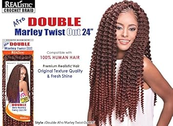 Amazon Com Double Afro Marley Twist Out 24 Color M51 Beauty