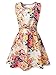 Womens Floral Pattern Mini Dress Flower Pink Small