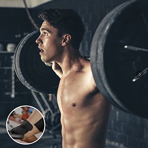 Professional Weightlifting Powerlifting Gloves with THICK WRISTER Gives GOOD Protection for Wrist, NO Calluses in Fitness, and Anti-Slip in Exercise - Thumbnail 6