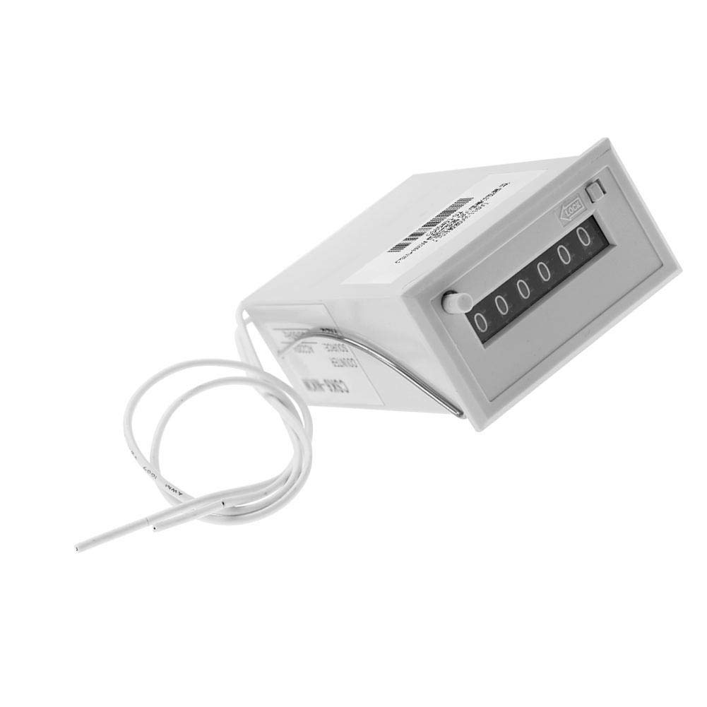 6 Digit Frequency Counter High Speed Electromagnetic Pulse Counter AC 220V / AC 110V / DC 24V / DC 12V(AC 110V) - Image 3