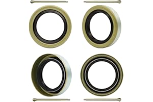 RV MURTS 4pcs Trailer Axle Hub Wheel Grease Seals ID 1.719" x OD 2.565" Double Lip Grease Seals for 3500lb #84 Trailer Axle Replacement, 171255TB, 010-019-00 Dexter, 473336, Spindles Hub Wheel