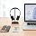 Support Universel Écouteurs New Bee - Aluminium, Compatible Sennheiser, Sony, Bose, Etc., Noir