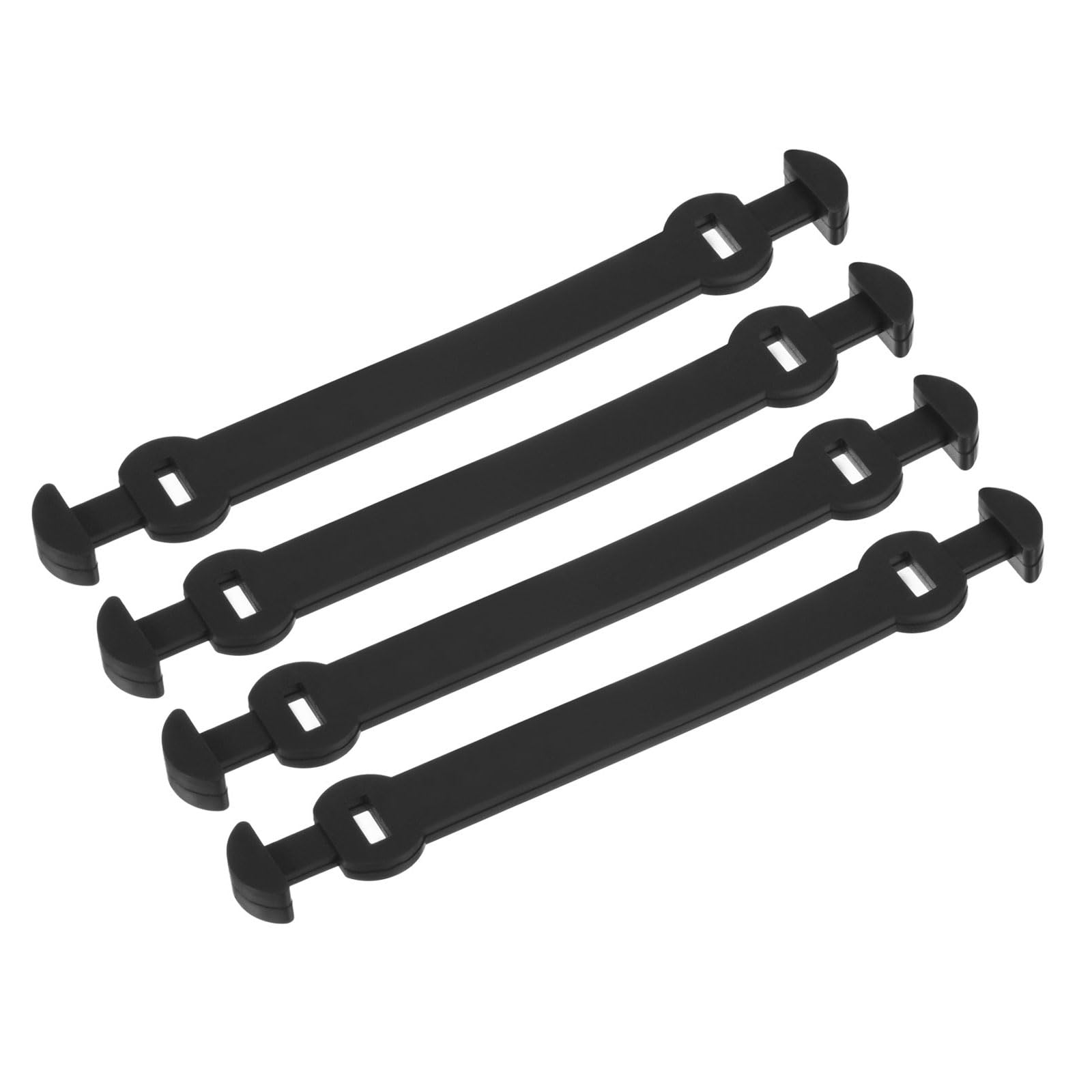 M METERXITY 4 Pack Tennis Dampener - Shock Absorber, Silicone Racket String Damping, Apply to Tennis Racket (10.4cm, Black)