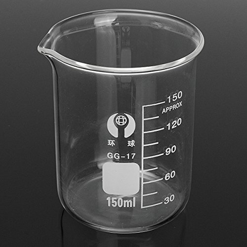 Toolcool 7Pcs Borosilicate Glass Beaker Set 5ml 10ml 25ml 50ml 100ml 150ml 250ml Container Volumetric Glassware For Laboratory