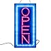 Leadleds 1910-2 LED Signs Open Portable 19-inch Height Vertical Neon Sign with 2 Light Modes for Bar Tattoo Salon Store Beauty Spa Business