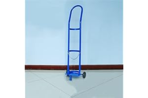 Welding Cylinder Cart, Oxygen Tank Dolly with Wheels, Single Bottle Gas Cylinder Holder, Portable Oxygen Bottle Carrier for W