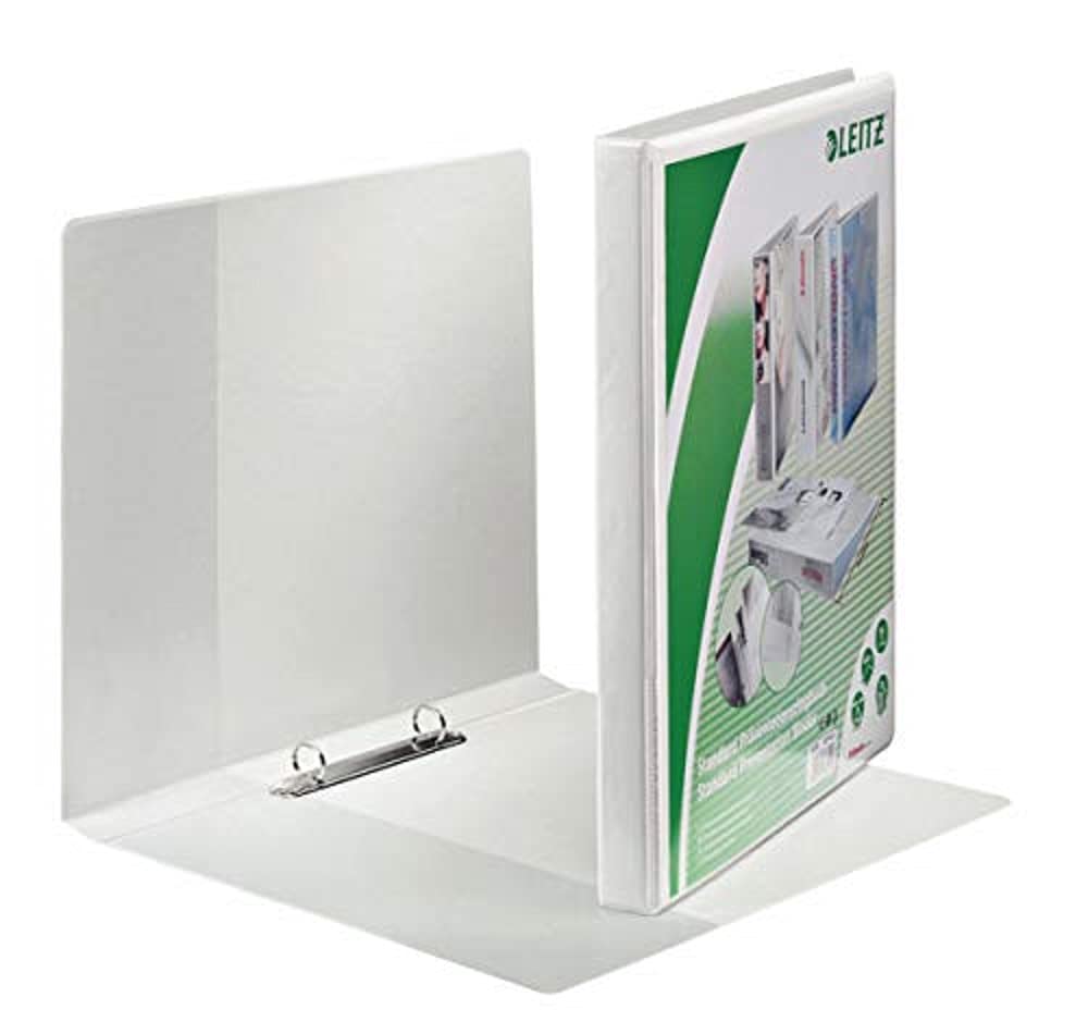 Leitz Ring Binder Presentation with Pockets A4 Polypropylene 2 Rings 16 mm White