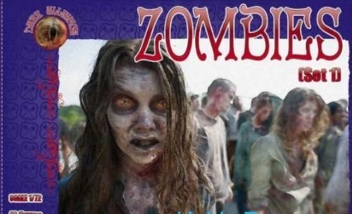 PLASTIC MODEL KIT ZOMBIES, SET 1 1/72 ALLIANCE 72023