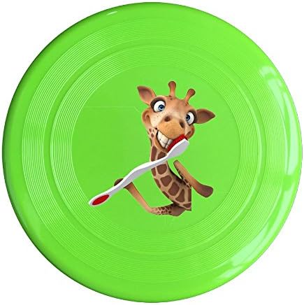 Trecasie Dog Frisbee Flying Disc Giraffe With Toothbrush Durable Frisbee For Pets Adult Kids Outdoor Toys