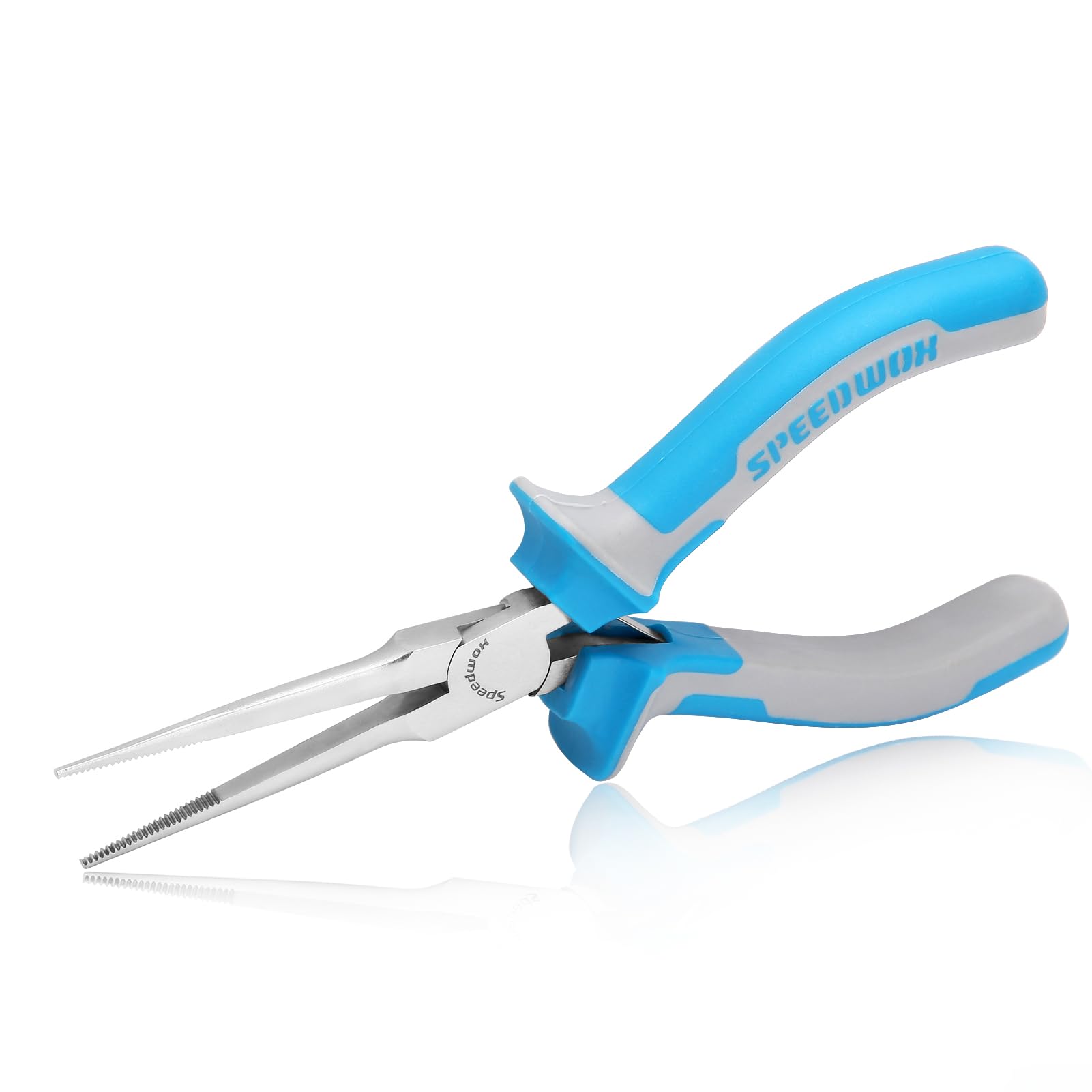 SPEEDWOX Fine Tips Long Nose Pliers for Jewelry Making & Fishing, Serrated Jaw, Thin & Long Needle Nose, Wire Looping, Bending & Beading