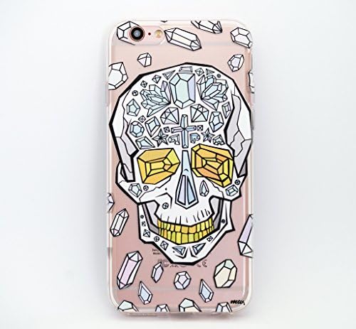 Milkyway Cases ENCRUSTED SKULL Clear TPU Cell Phone Case for iPhone 6 / 6S (4.7")