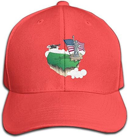 American Flag Cool Cap 2017 New Men Fashion Hip-Hop Baseball Cap Red