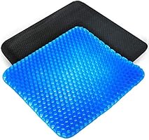 【カバー付き ゲルクッション】座布団 ハニカム 無重力デザイン 二重 高反発 クッション 通気性抜群 オフィス 椅子 車 自宅 デスクワーク用