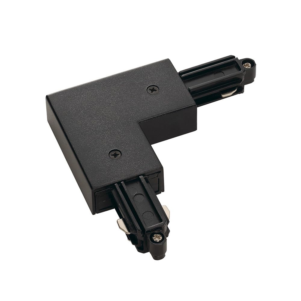 SLV 1-Phase System Corner Connector for 1-Phase HV Track/Black