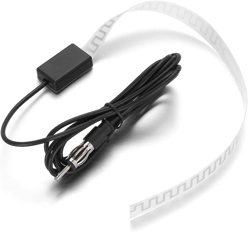Bingfu Universal Car Stereo AM FM Radio Antenna,Car Windshield Window Glass Adhesive Mount Hidden Antenna Aerial for Vehicle Truck SUV Car Stereo Audio FM AM Radio Head Unit CD Media Receiver Player - Image 4