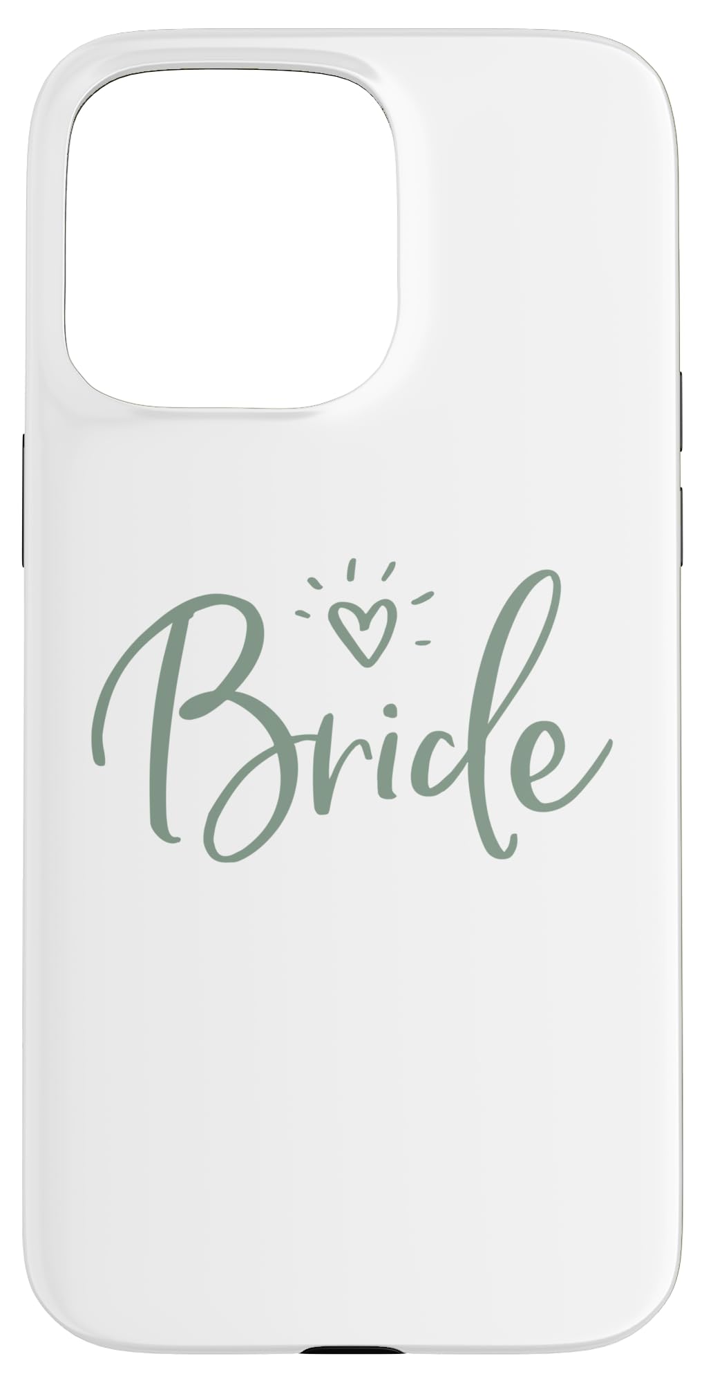 Bride With Sage Heart Graphics Case for iPhone 15 Pro Max