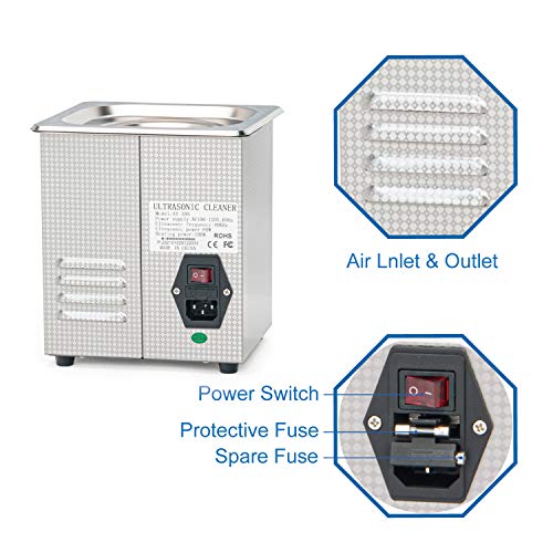 Ultrasonic Cleaner NOVMOS 2L ultrasonic Jewelry Cleaner,ultrasonic