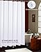 Wimaha Fabric Shower Curtain Liner Water-Resistant, Machine Washable, 100% Polyester, Perfect for Bathroom Stall Bathtub Tub, White, 72x72