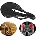 Alomejor Road Bike Saddle Cushion Hollow Comfortable Bicycle Seat Breathable Mountain Bike Seat Mat for Cycling(143mm-black)thumb 4