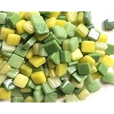 Craft Mosaic Tiles - 8mm - Glass Micro Mosaic - Lime Squash
