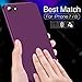 iPhone 8 Case/ iPhone 7 Case, TORRAS [Air Series] Slim fit Shell Soft Rubber Gel Case Anti-scratch Non Slip Matte Surface Flexible Cover Case for Apple iPhone 7/ iPhone 8 - Violet Red