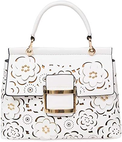Fashion Women's Handbags PU Leather Bags Shoulder Bag Ladies Hollow Out Flowers Handbag
