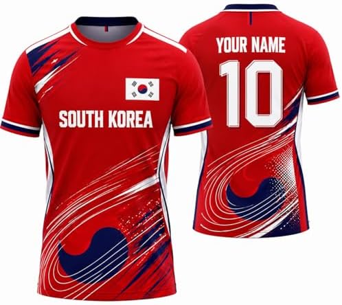 South Korea Football Jersey - Korean National Soccer Unisex Long
