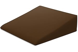 Xtreme Comforts Wedge Pillow Cover - Allergy-Friendly & Easy to Clean Cover - Fits Our (27" x 25" x 7") Wedge Pillow – Brown