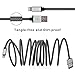 CACOY 6.6ft Nylon USB to Lightning Compatible Cable-Apple MFi Certified-with Aluminum Housing for iPhone X/8/8 Plus/7/7 Plus/6S/6 Plus,SE/5S/5,iPad,iPod Nano 7 and More-Grey (2 Meters)