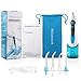 Mifanstech Cordless Water Flosser Professional Oral Care Dental Flosser -IPX7 Waterproof-3 Modes Rechargeable Battery Oral Irrigator with 4 Jet Nozzles 180ml Water Tank(Blue)