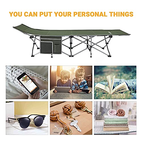 KingCamp Camping Cot Heavy Duty Camping Cots for Adults Oversized