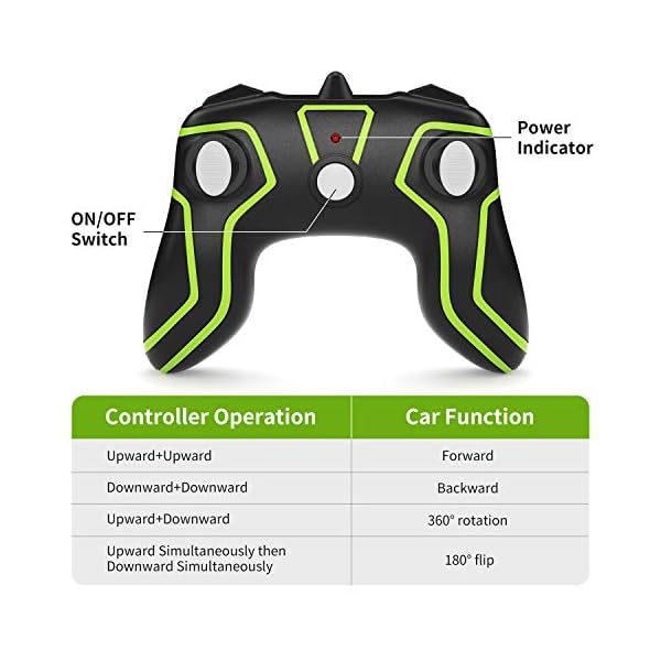 SGILE RC Stunt Car Toys, Direct Charge Remote Control Car with 2 Sided 360 Rotation Gifts for Boys Girls Kids Age 6…