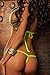 White Mesh w/Neon Green Sexy Micro G-String Bikini 2 Piece See Through USA Made