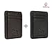 Front Pocket Slim Wallets for Men with RFID - Genuine Leather Handmade Minimalist Credit Card Holder Gift Box By Estalon (Brown Crazy Horse 2) (Black/Brown Combo)