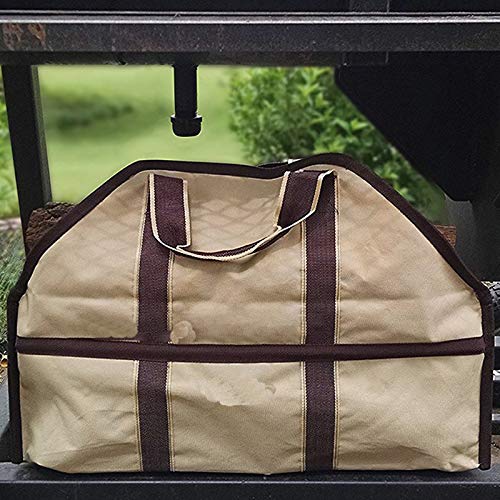 TOOGOO Large Log Carrier Tote Bag Outdoor Camping Firewood Carrying Wood Holders Storage Bag Blue