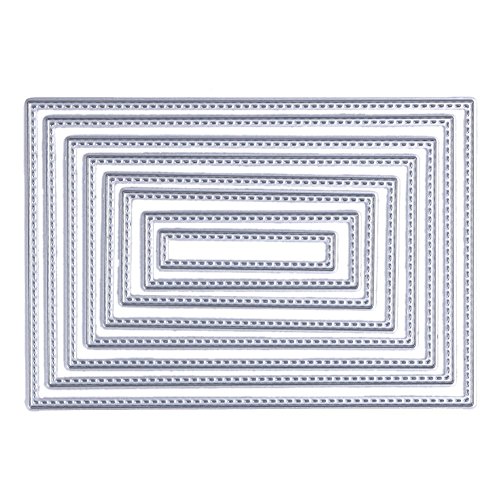 Patgoal Metal Frames Cutting Dies Stencil Template Mould for DIY Scrapbook Album Paper Card