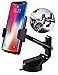 Cell Phone Holder for Car, Car Phone Mount Windshield Long Arm Car Phone Mount with One Button Design and Anti-skid Base Car Holder for iPhone X/8/7/7P/6s/6P,Galaxy S9/S8,Huawei,Google,LG,iPad (Black)
