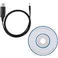 USB Programming Cable Cord with CD Software, Two Way Radio Programming Cable for QYT KT8900 Radio Transceiver