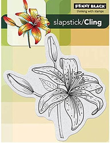 Penny Black Decorative Rubber Stamps, Tiger-Lily by Penny Black Inc