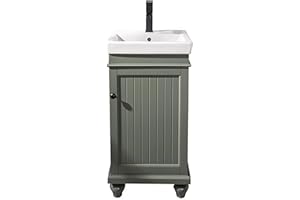 Legion Furniture Indoor Home Decorative Bathroom/Washroom/Kitchen 18" Pewter Green Sink Vanity