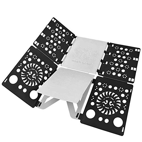 BoxLegend V2-Plus Shirt Folding Board t Shirts Clothes Folder Durable Plastic Laundry folders Folding Boards flipfold