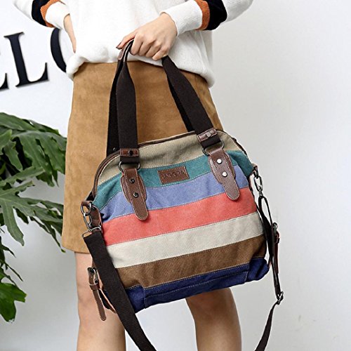 image for ShenPourter_Women Bag ShenPr Women Casual Canvas Messenger Bag Color B