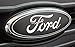Muzzys (SET OF TWO) FORD 05-14 F150 BLACK AND CHROME Front Grille AND Tailgate Emblem Set WITH NUTS, Oval 9