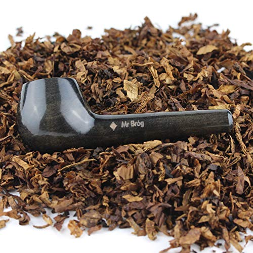 Handmade Tobacco Smoking Mini Pipe - Model Suzi Ebony - Pear Wood Roots - Thumbnail 4